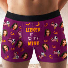 Load image into Gallery viewer, I Licked It So It&#39;s Mine - Personalized Halloween Boxers
