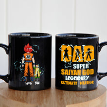 Load image into Gallery viewer, Personalized Super Saiyan Dad Coffee Mug Coffee Mug PopCulturePrints
