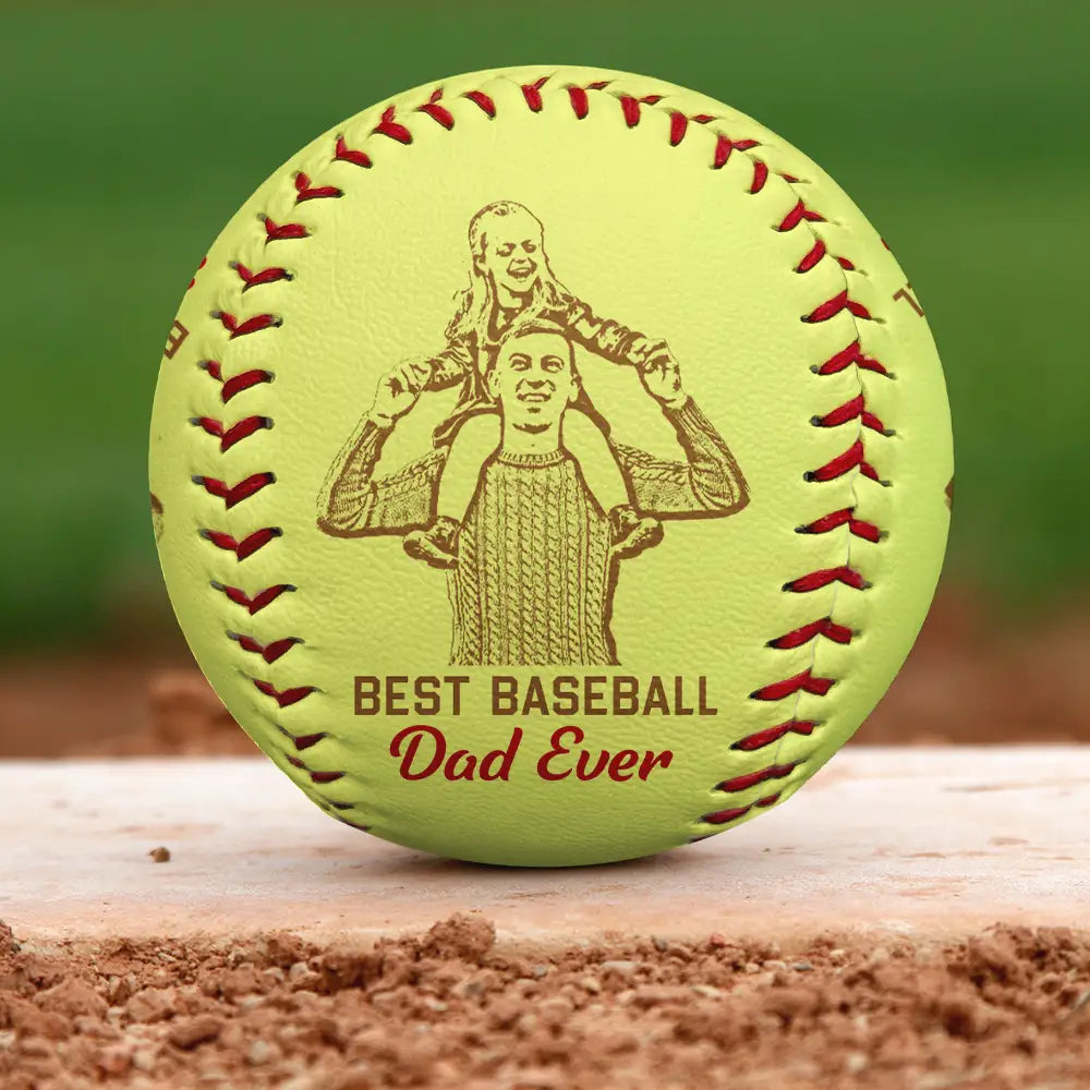 I Caught The Best Dad - Personalized Baseball/Softball Art Baseball, Softball PopCulturePrints