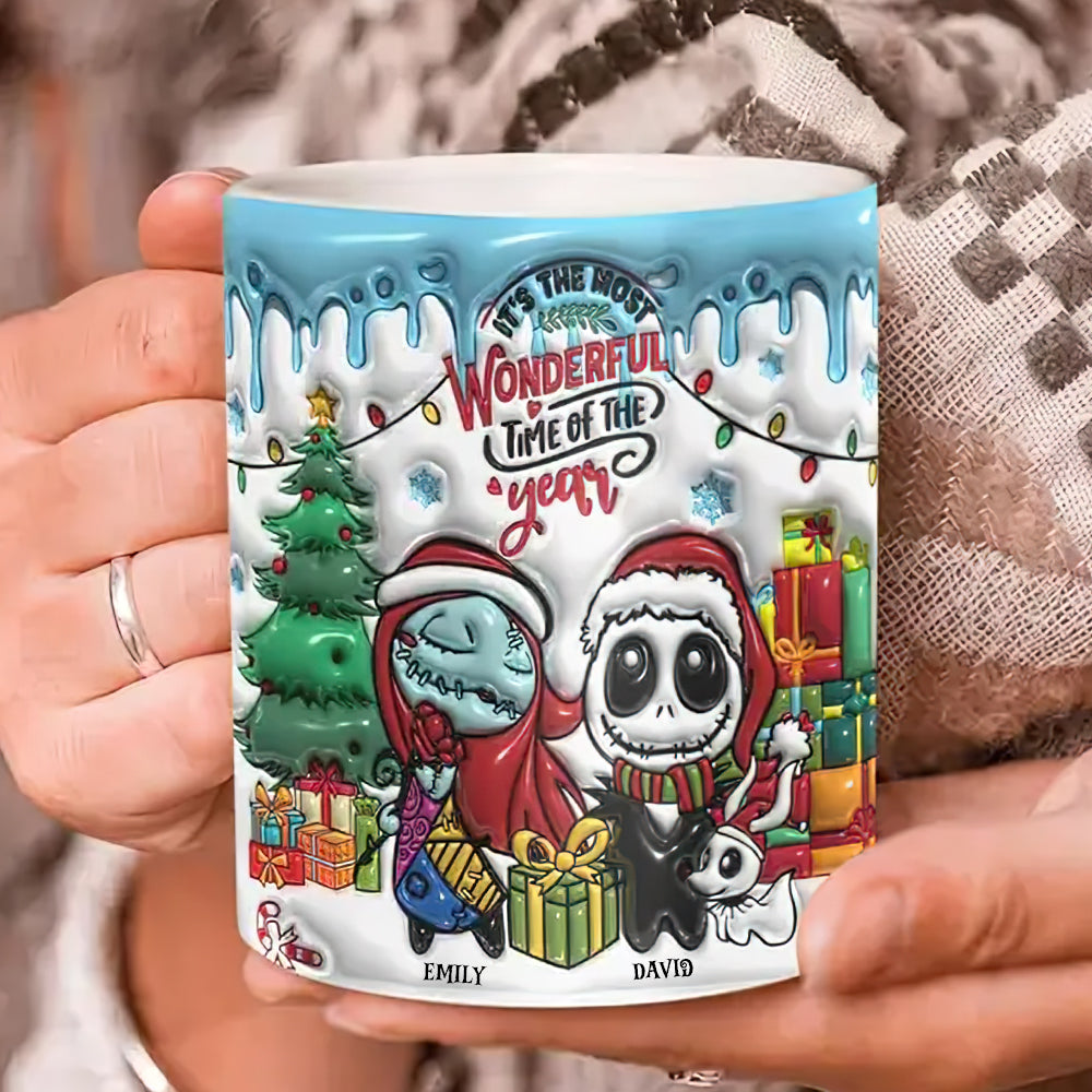 Personalized Christmas Couple Mug - Most Wonderful Time