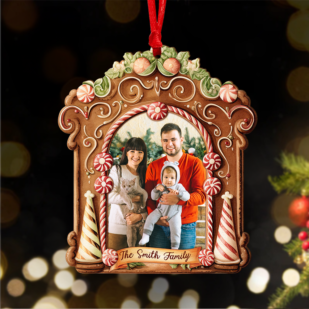 Personalized Family Christmas Ornament - Custom Photo Gift