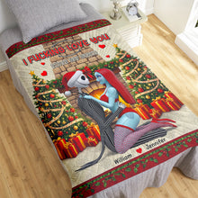 Load image into Gallery viewer, Naughty Couple Blanket - Personalized Love Gift for Christmas Blanket PopCulturePrints
