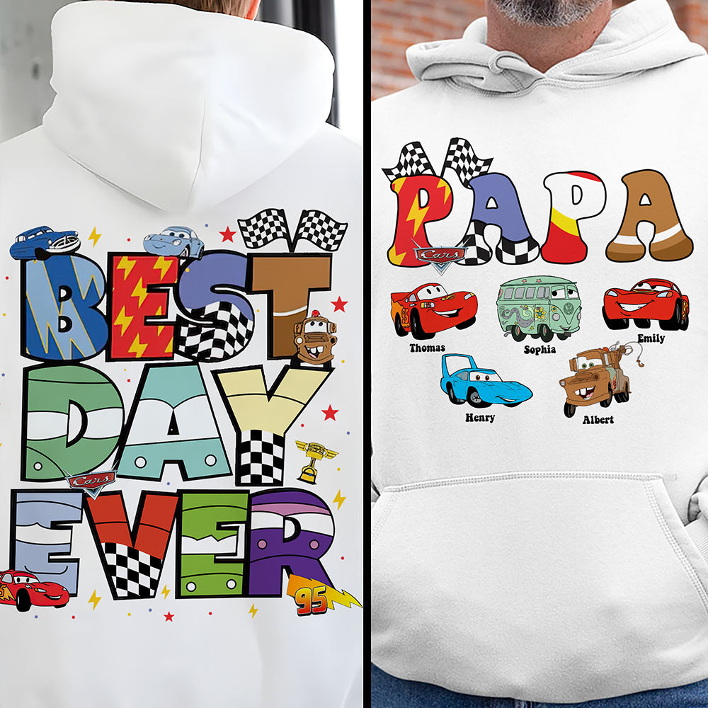 Best Day Ever Personalized Gift for Dad - Customizable Shirt Shirts PopCulturePrints
