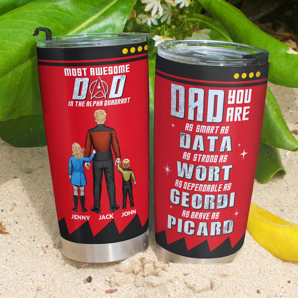 Personalized Sci-Fi Dad Tumbler - Unique Gift for Father's Day Tumbler Cup PopCulturePrints