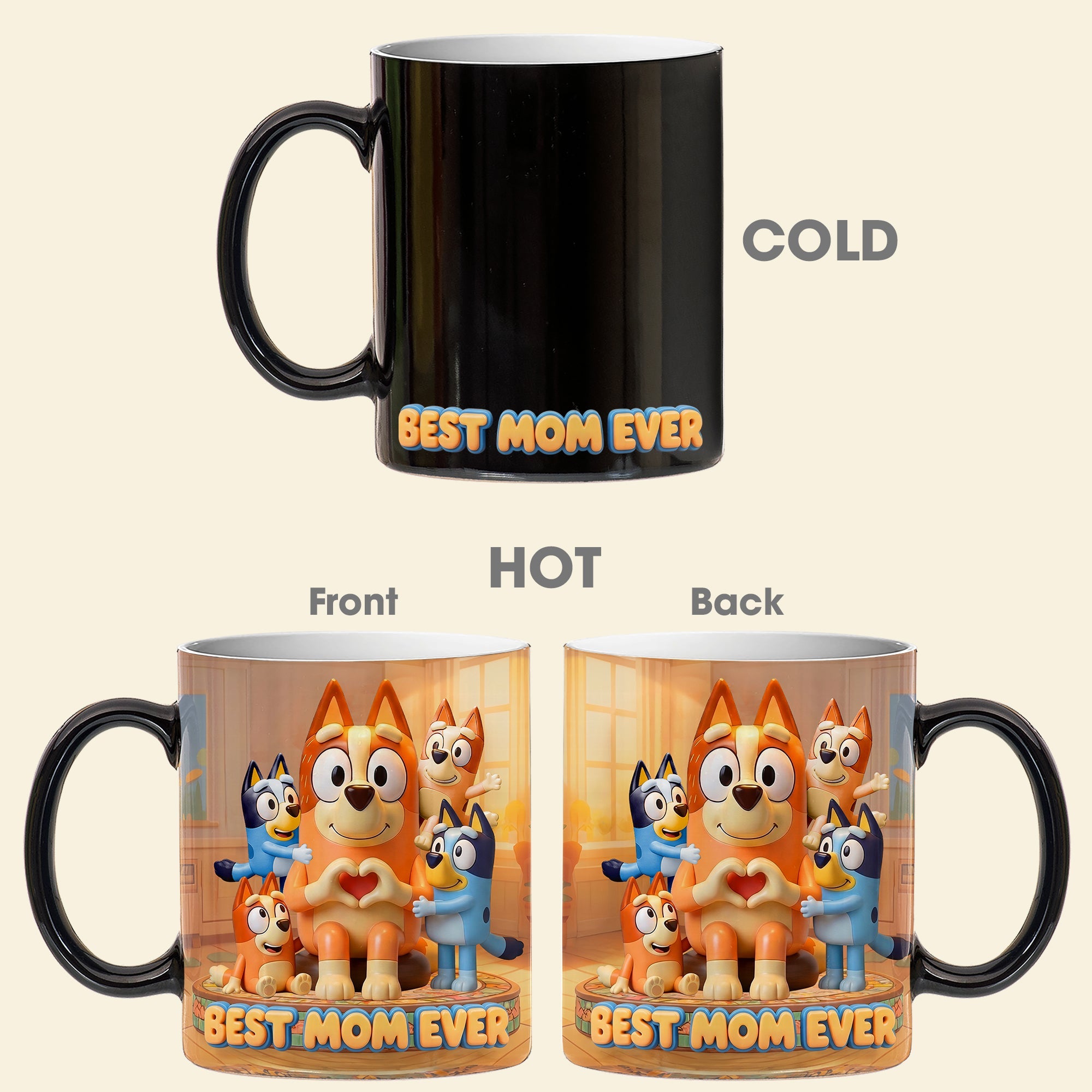 Best Puppy Mom Ever - Personalized Magic Coffee Mug for Dog Moms Coffee Mug PopCulturePrints