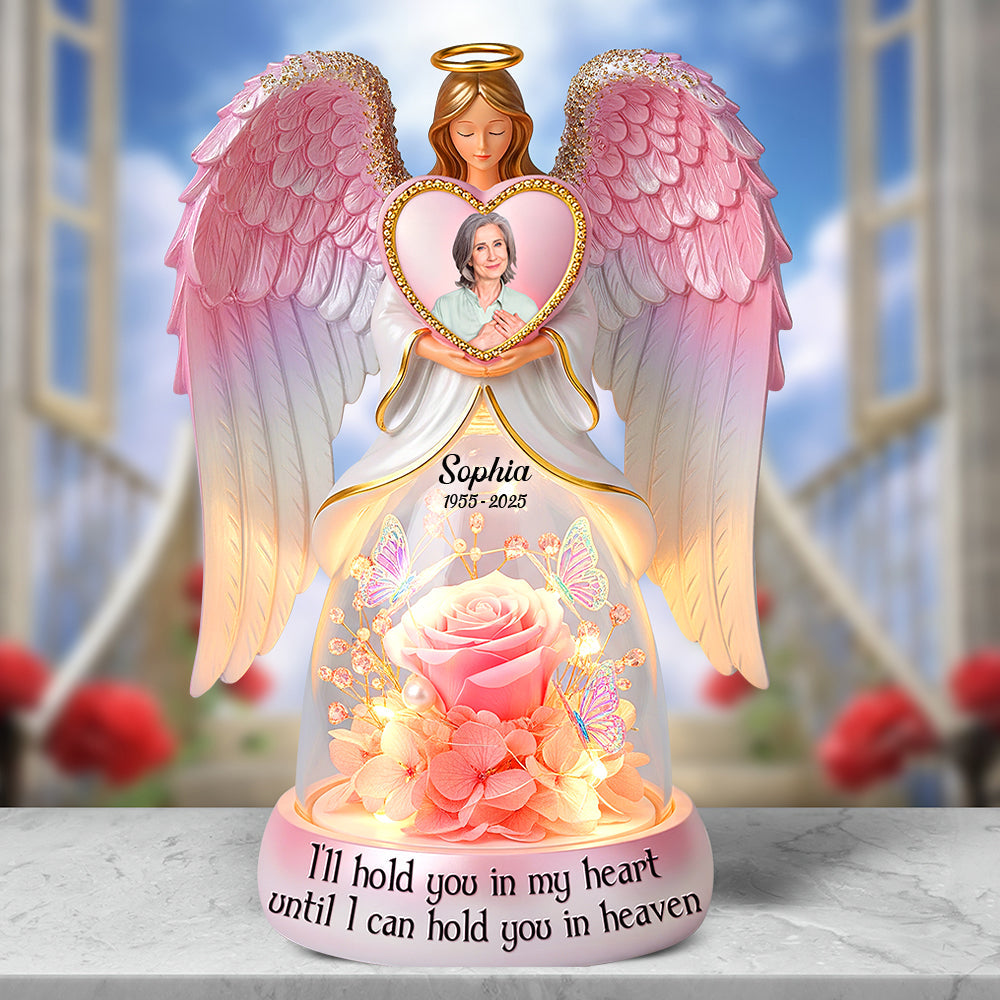 I'll Hold You in My Heart - Custom Memorial Acrylic Plaque for Loved Ones Shaped Plaques PopCulturePrints