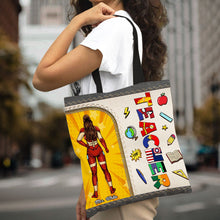 Load image into Gallery viewer, Personalized Superhero Teacher Tote Bag - Back to School Gift Tote Bag PopCulturePrints
