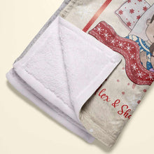 Load image into Gallery viewer, Customized Couple&#39;s Christmas Blanket | Perfect Valentine&#39;s Day Gifts for Winter Blanket PopCulturePrints

