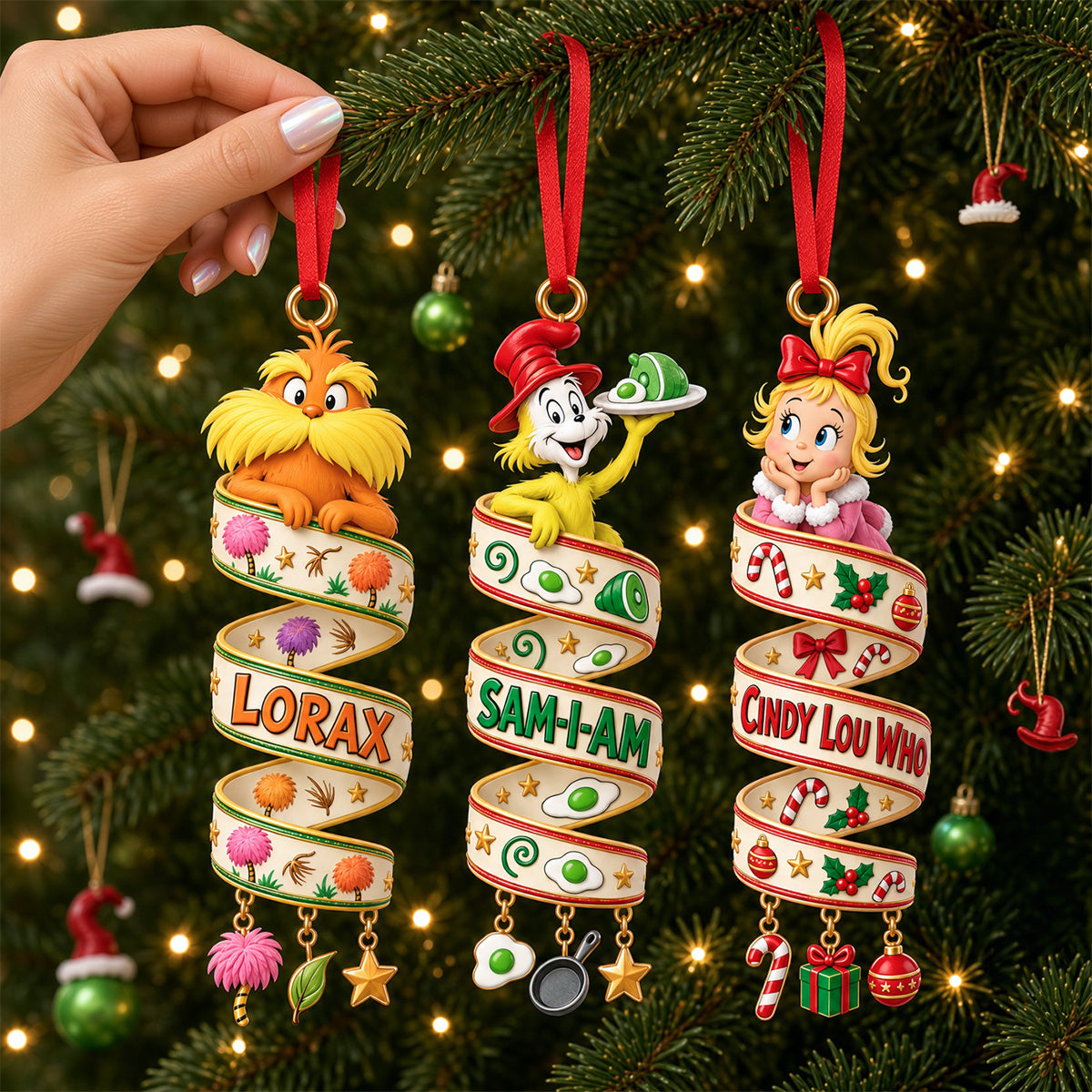 Iconic Book Characters Christmas Ornament - Personalized Gifts For Book Lovers 02padh101026 Ornament PopCulturePrints