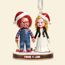 Load image into Gallery viewer, Horror Couple Ornament - Unique Personalized Gift for Couples this Christmas Ornament PopCulturePrints
