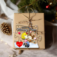 Load image into Gallery viewer, Personalized Christmas Ornament for Couples - Missing Piece Puzzle
