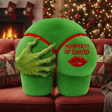 Load image into Gallery viewer, "Property of David" - Cheeky Personalized Pillow for Couples Pillow PopCulturePrints
