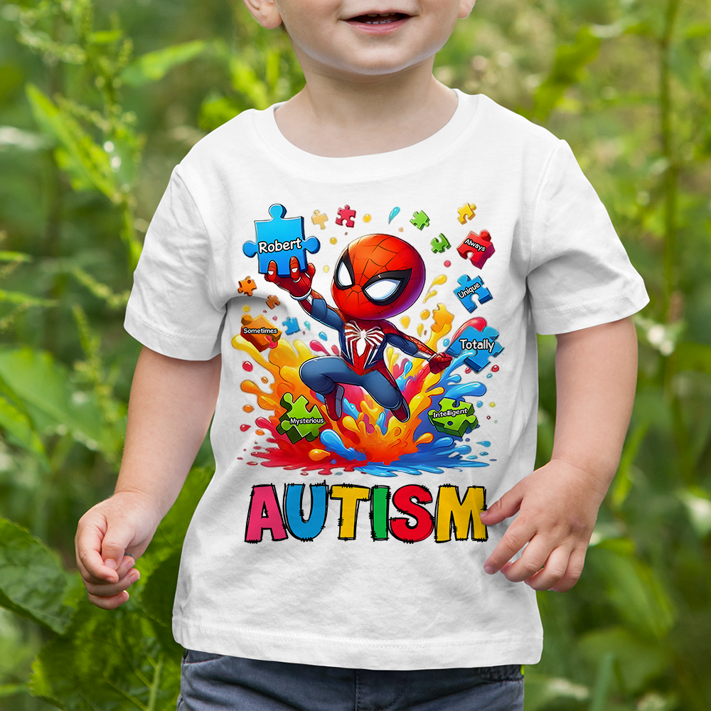Embrace Uniqueness: Personalized Autism T-Shirt - A Special Gift for Kids Shirts PopCulturePrints