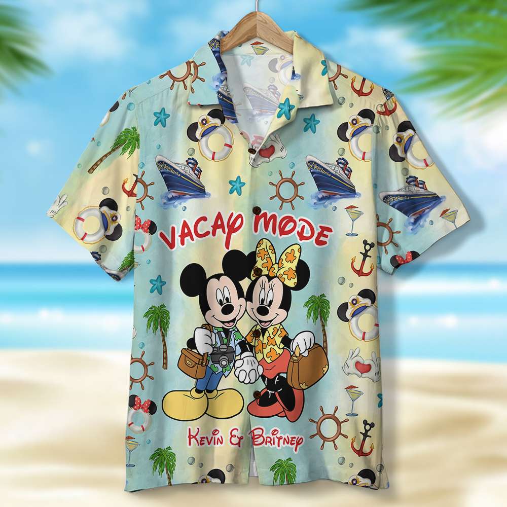 Personalized Hawaiian Shirt for Couples - Vacation Mode Hawaiian Shirts PopCulturePrints