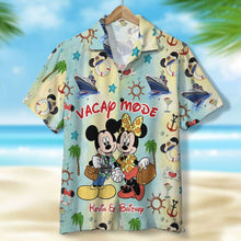 Load image into Gallery viewer, Personalized Hawaiian Shirt for Couples - Vacation Mode Hawaiian Shirts PopCulturePrints
