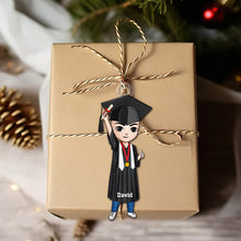 Load image into Gallery viewer, Personalized Graduate Christmas Ornament – Celebrate Achievements Ornament PopCulturePrints

