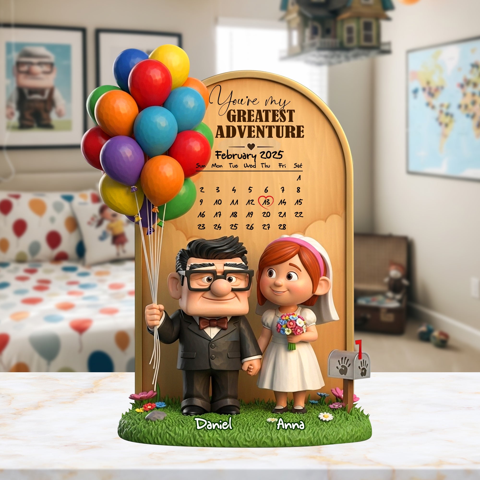 You're My Greatest Adventure - Personalized Acrylic Plaque for Couples Shaped Plaques PopCulturePrints