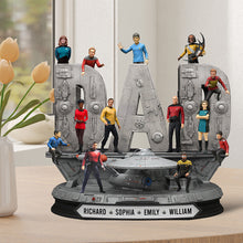 Load image into Gallery viewer, &quot;Celebrate Dad&#39;s Galaxy Adventure – Personalized Galaxy Troop Plaque - Custom Gift for Fathers, Grandfathers, and More!&quot; Shaped Plaques PopCulturePrints
