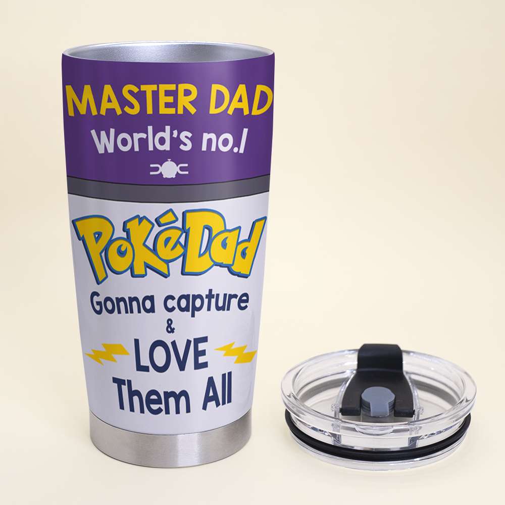 Customized Master Dad Tumbler - PokéDad Edition