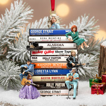 Load image into Gallery viewer, Celebrate the Legends of the 80s - Personalized 80s Folk Legends Acrylic Ornament Ornament PopCulturePrints
