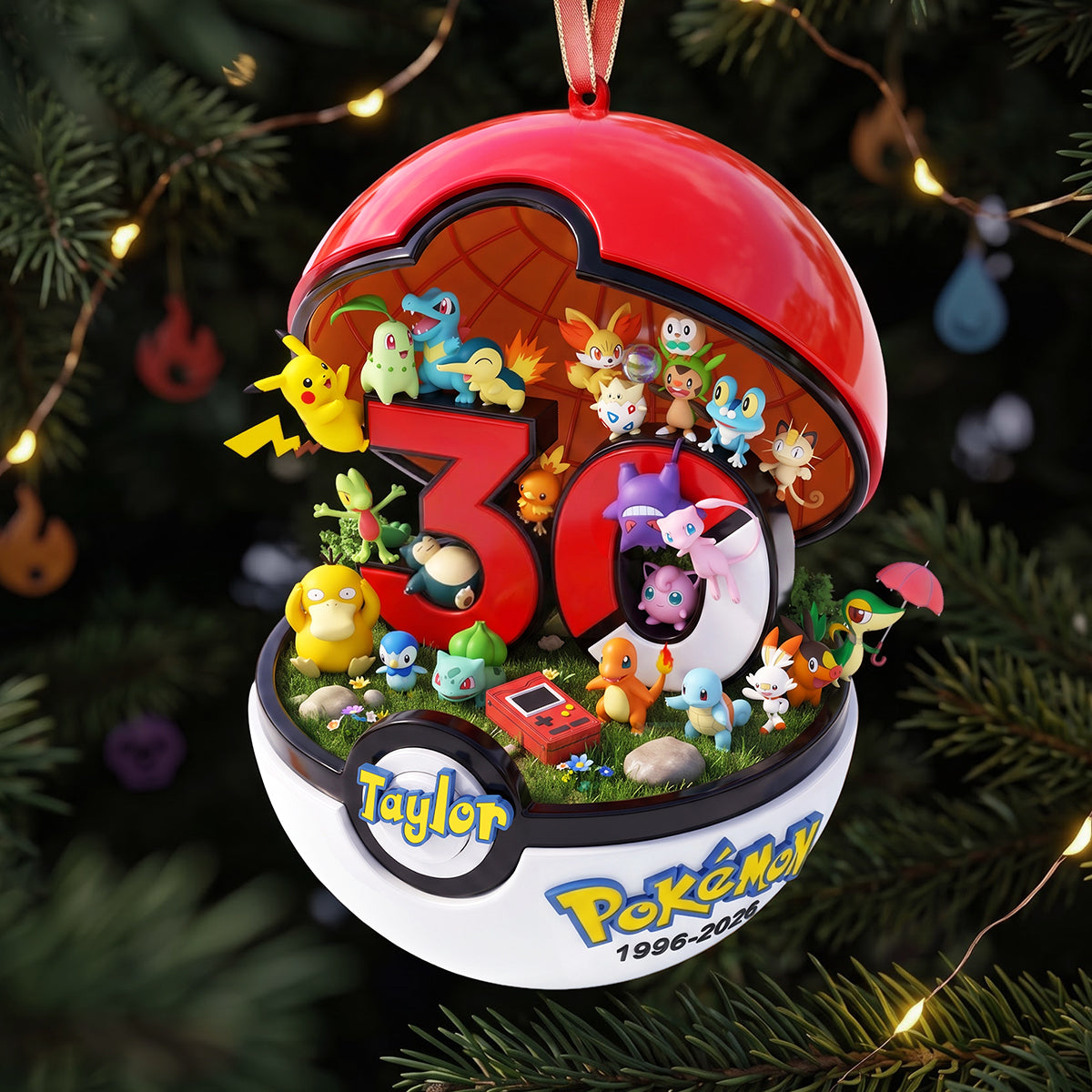 Celebrate 30 Years of Fun with Personalized Milestone Hatch Acrylic Ornament - A Perfect Gift for Game Lovers Ornament PopCulturePrints