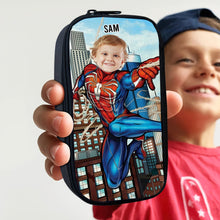Load image into Gallery viewer, Personalized Hero Kid's Pencil Case - Custom Face Design Pencil Case PopCulturePrints
