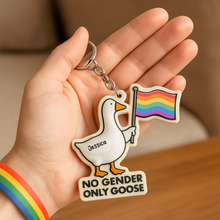 Load image into Gallery viewer, Celebrate Diversity with a Touch of Fun - LGBT Goose Keychain - Personalized Gift for Friends and Family Keychains PopCulturePrints
