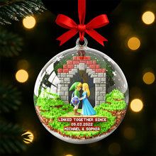 Load image into Gallery viewer, &quot;Together in Adventure: A Personalized Fantasy Christmas Ornament&quot; - Custom Decor for Couples Ornament PopCulturePrints
