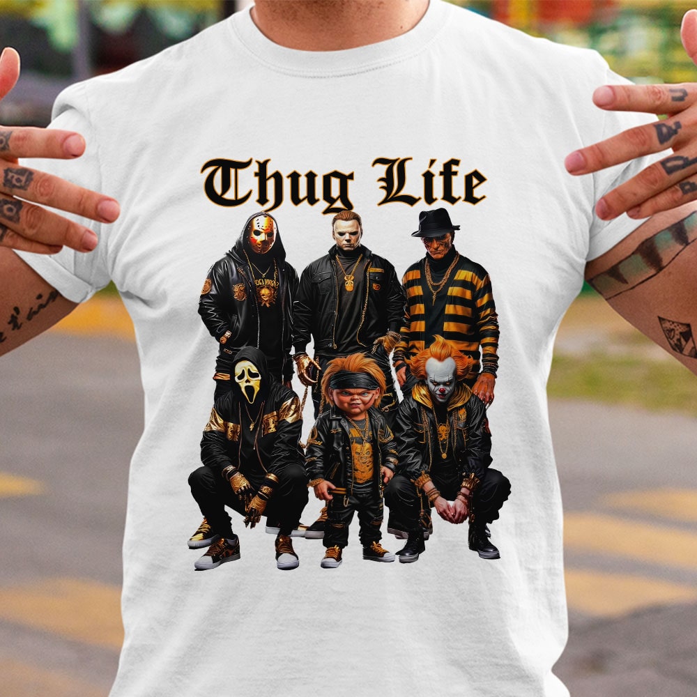 Halloween Thug Life Horror Characters Shirt for Fans