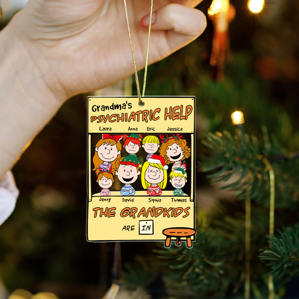Personalized Christmas Ornament for Grandma – Grandkids Are In Ornament PopCulturePrints