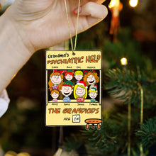 Load image into Gallery viewer, Personalized Christmas Ornament for Grandma – Grandkids Are In Ornament PopCulturePrints
