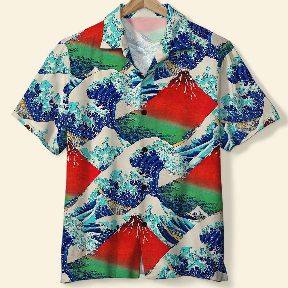 Vibrant Tiger Print Personalized Hawaiian Shirt for Movie Fans Hawaiian Shirts PopCulturePrints