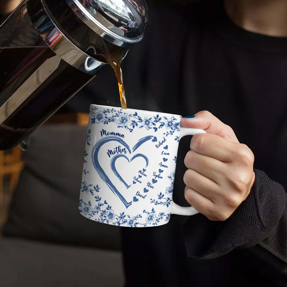 "Love Knows No Bounds" - Personalized Edge-to-Edge Mug, Perfect Gift for Moms and Grandmas Mug PopCulturePrints