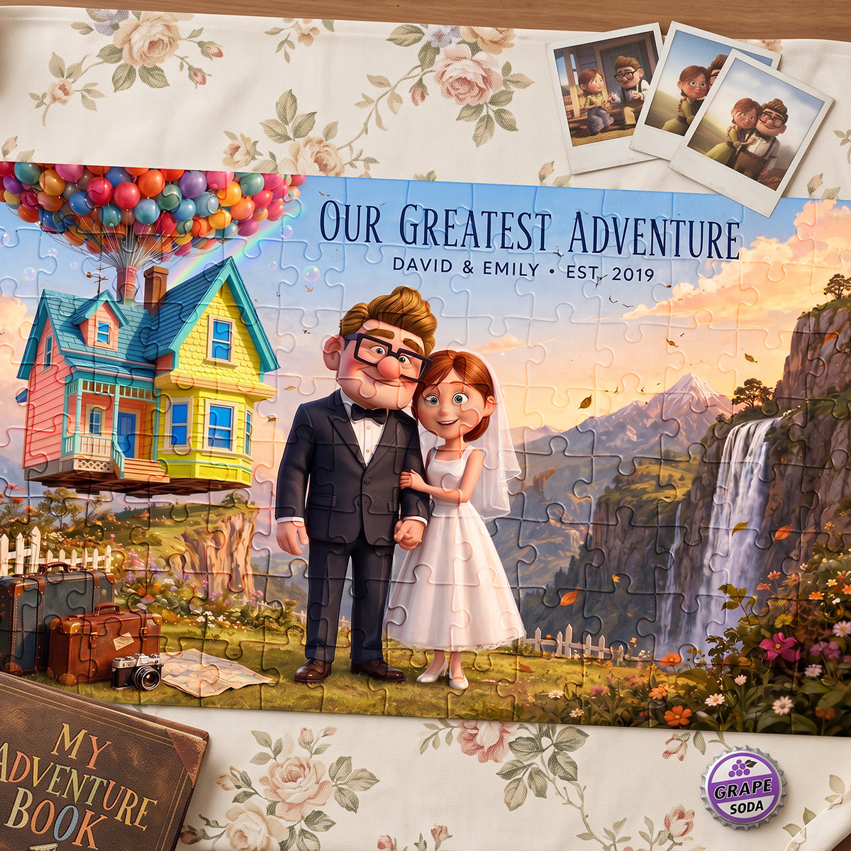 Our Greatest Adventure Jigsaw Puzzle - Personalized Gifts For Couples 05hata140726 Jigsaw Puzzles PopCulturePrints