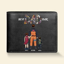 Load image into Gallery viewer, Customizable Best Dad Ever PU Leather Wallet Leather Wallet PopCulturePrints
