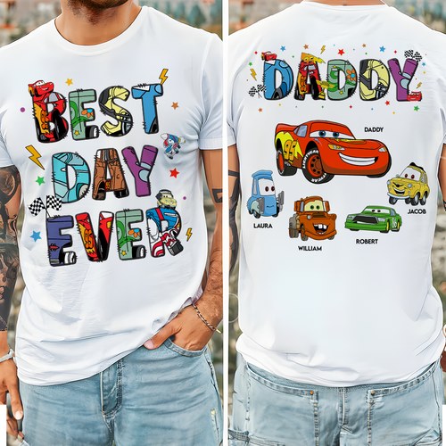 Best Day Ever! Personalized Dad Shirt - Unique Gift for Dad & Grandpa Shirts PopCulturePrints