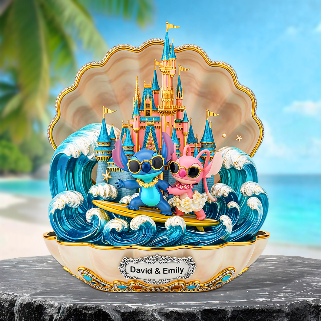 Celebrate Your Love: Summer Couple Acrylic Plaque - Personalized Gifts for Every Couple Shaped Plaques PopCulturePrints