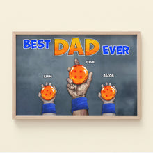 Load image into Gallery viewer, Personalized Best Dad Ever Dragon Ball Canvas Print Poster &amp; Canvas PopCulturePrints
