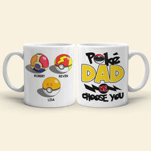 Load image into Gallery viewer, Personalized PokeDad Mug - Custom Gift for Your Chosen Dad Coffee Mug PopCulturePrints
