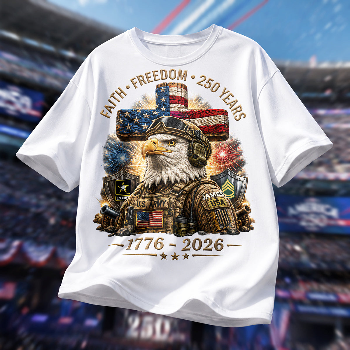 “Honor Our Heroes” - Veteran Honor Shirt - Personalized Gifts for Patriots