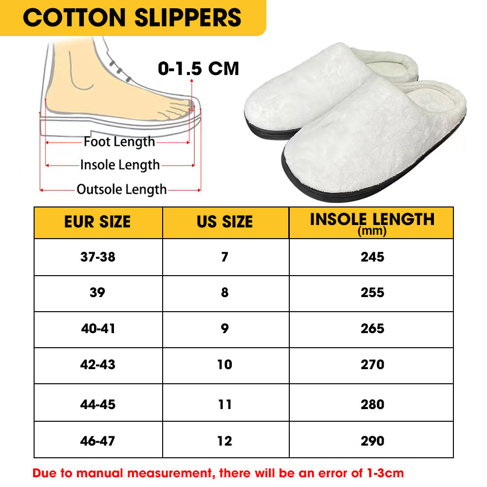 “Let's Be Naughty and Save Santa the Trip” - Personalized Christmas Gifts for Couples Home Slippers Shoes PopCulturePrints