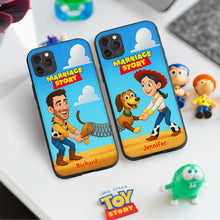 Load image into Gallery viewer, &quot;Cherish Your Love Story!&quot; - Personalized Cartoon Couple Phone Case - Custom Gifts for Couples Phone Case PopCulturePrints
