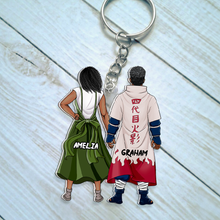 Load image into Gallery viewer, Personalized Anime Couple Keychain - Customizable Gifts for Fans Keychains PopCulturePrints
