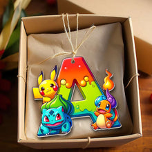 Load image into Gallery viewer, Personalized Gamer Alphabet Christmas Ornament Ornament PopCulturePrints
