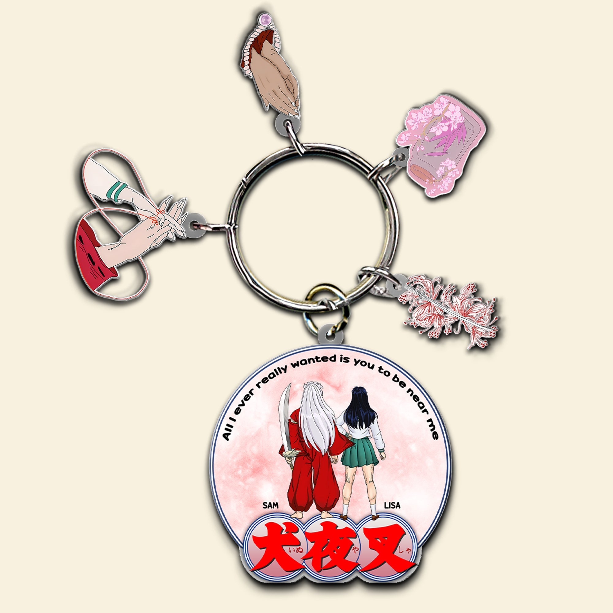 Custom Anime Couple Keychain - Unique Valentine's Day Gifts for Pop Culture Lovers Keychains PopCulturePrints