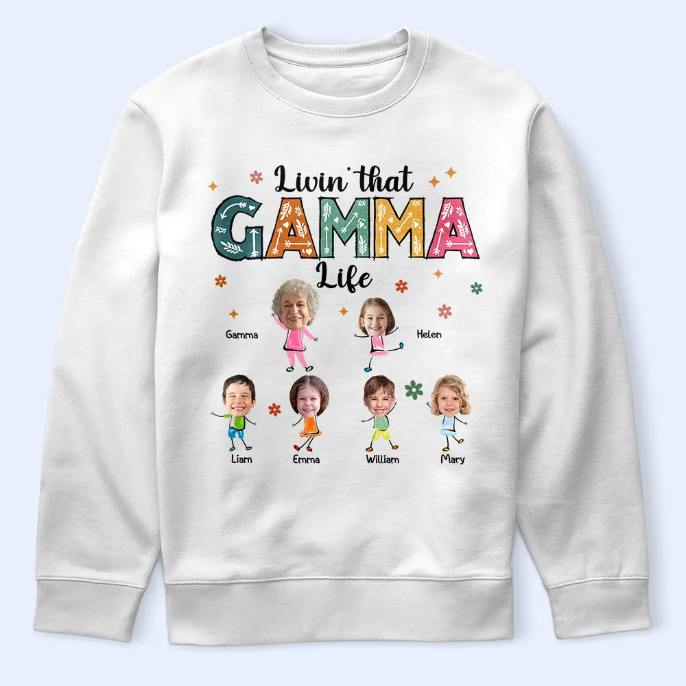 Livin' That Grandma Life - Custom Personalized T-Shirt for Grandmothers & Moms T-shirt PopCulturePrints