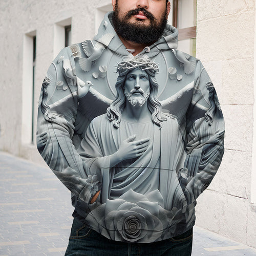 Personalized 3D Jesus Lover Hoodie - Perfect Gift for Easter & Special Occasions AOP Products PopCulturePrints
