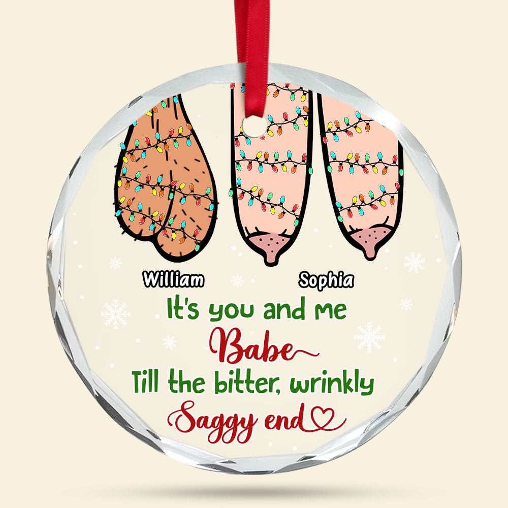 Funny Personalized Christmas Ornament for Couples | Custom Gift | Valentine's Day Gifts Ornament PopCulturePrints