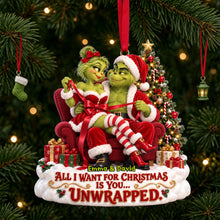 Load image into Gallery viewer, Mischievous Christmas Couple Acrylic Ornament - Personalized Holiday Gift for Couples
