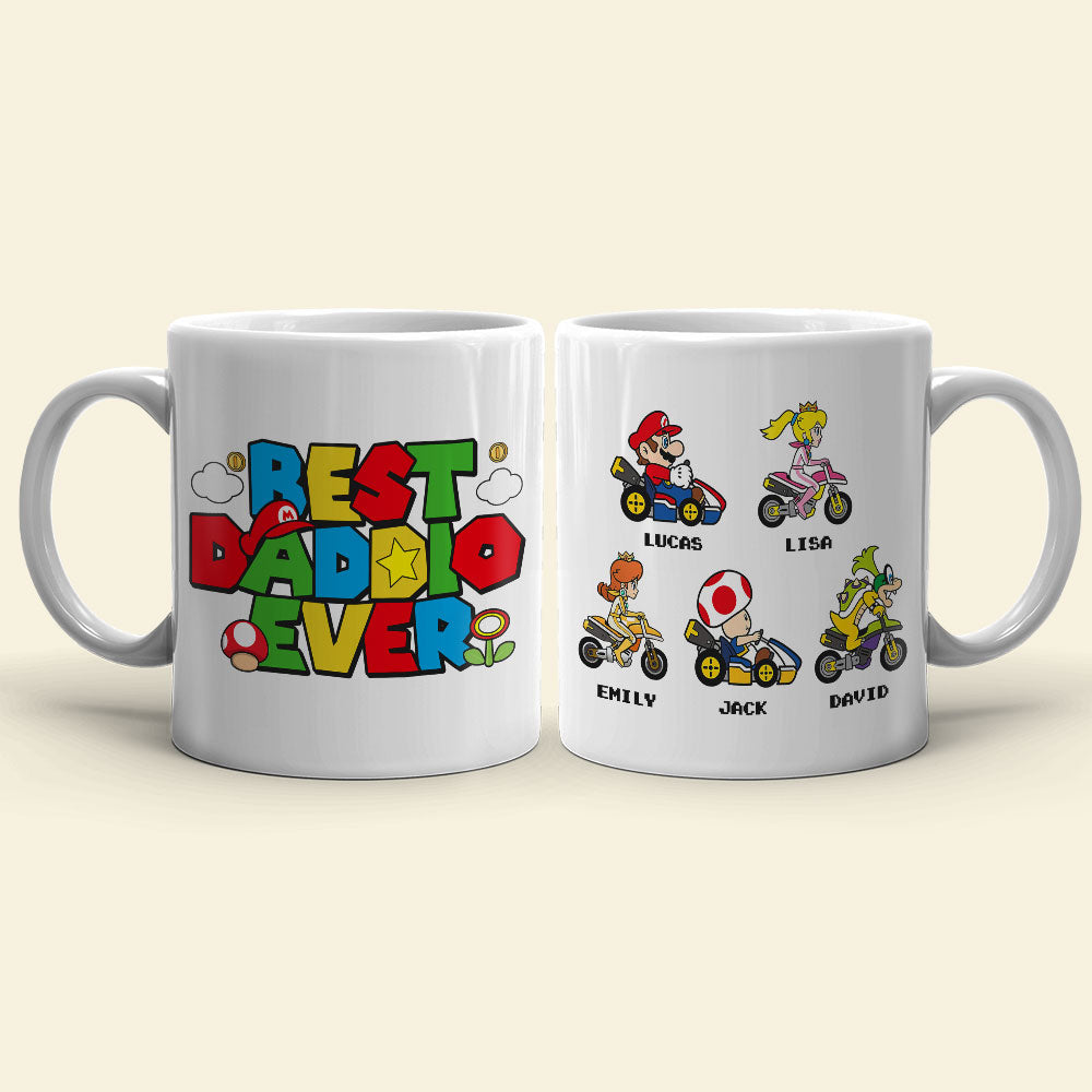 Best Dad Ever Personalized Mug Coffee Mug PopCulturePrints